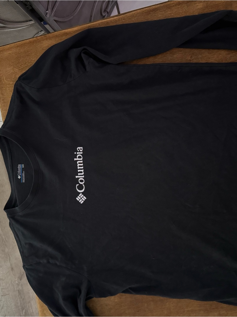 Columbia Black Long Sleeve Logo Shirt